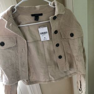 NWT Forever 21 Corduroy Cropped Jacket